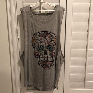 day of the dead tank top